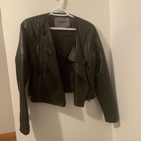 Nasty Gal leather jacket - Picture 1 of 2